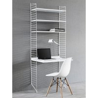 Portant mural au sol 200 x 30 cm - Blanc